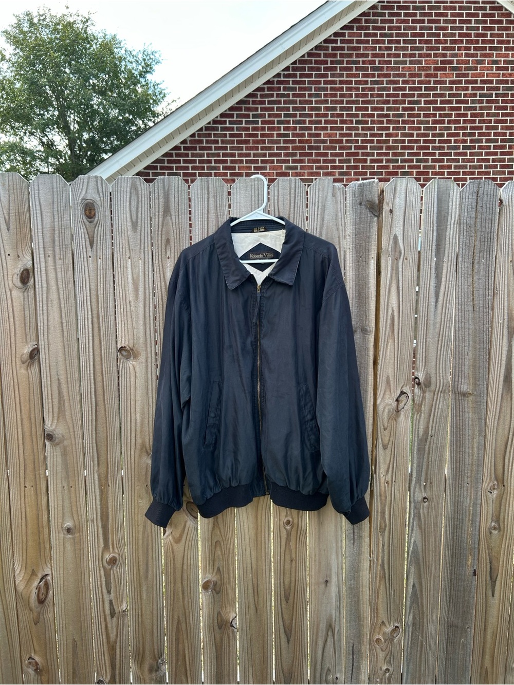Roberto Villini Black windbreaker jacket